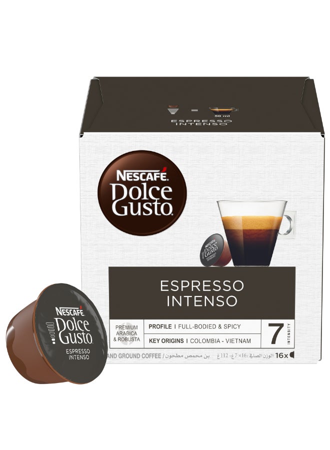 Nescafe Dolce Gusto Espresso Intenso Capsules 112grams Pack of 16 - Image 3