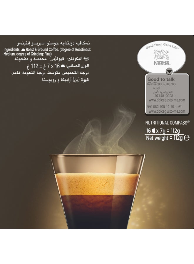 Nescafe Dolce Gusto Espresso Intenso Capsules 112grams Pack of 16 - Image 5