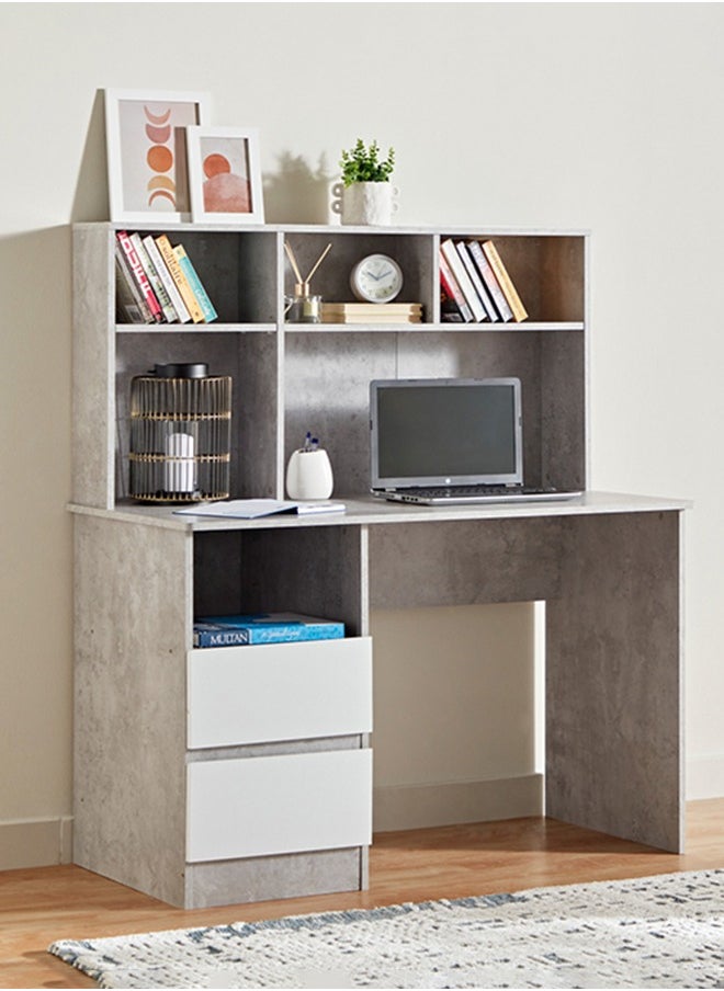 Home Box - Alford Patara 2-Drawer Study Desk With Hutch 120 x 134 x 59.5 cm - Image 1