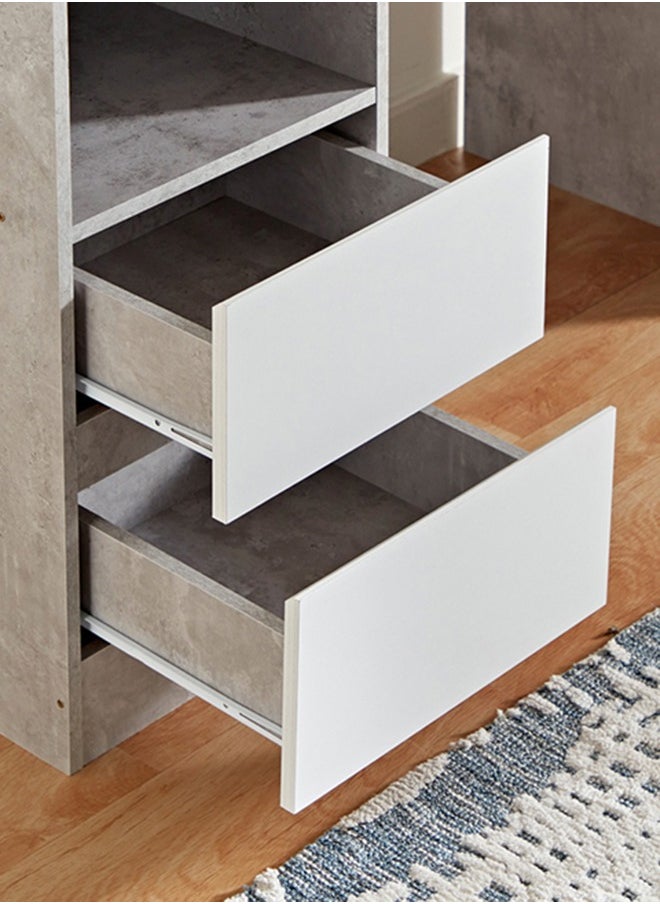 Home Box - Alford Patara 2-Drawer Study Desk With Hutch 120 x 134 x 59.5 cm - Image 1