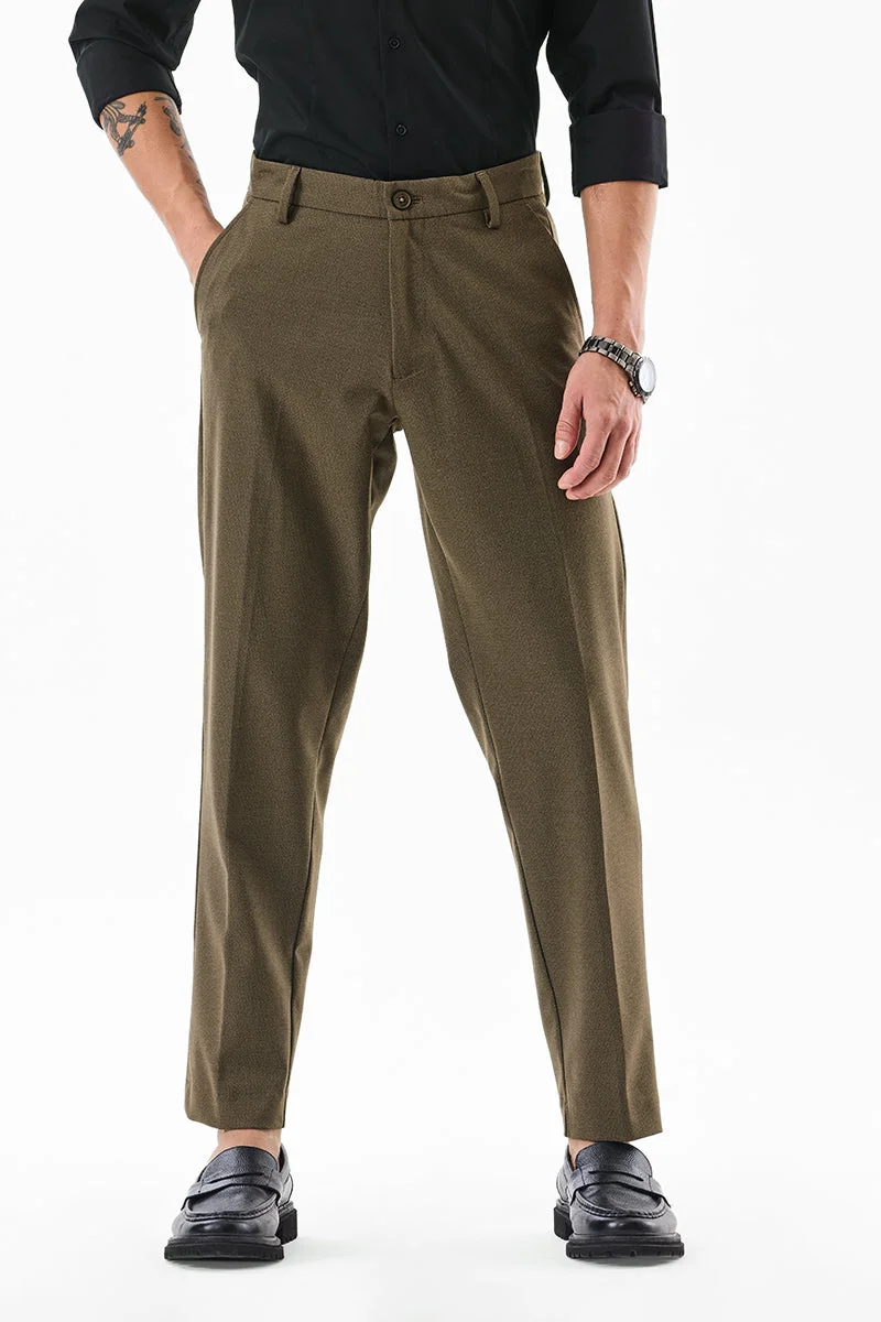 SNITCH بنطلون ضيق بقصة نحيفة وتصميم ذاتي مطاطي