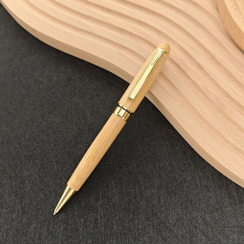 Generic Factory Wooden Bamboo Pen suit Wholesale Ballpoint Pen Signature Pen Wenchuang Gift suit logo Engraving Pen Bamboo-wood ballpoint pen 
