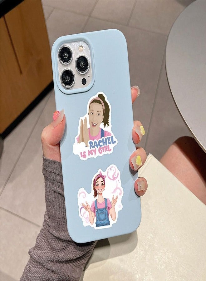 CPORER 55Pcs Cartoon Rachel Stickers Aesthetic Sticker Pack Vinyl Waterproof Decal for Laptop, Water Bottle, Skateboard, Scrapbooking - Image 3