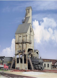 Walthers Cornerstone Series Kit Walthers Cornerstone Series Kit HO Scale Modern Coaling Tower Grey, 8 