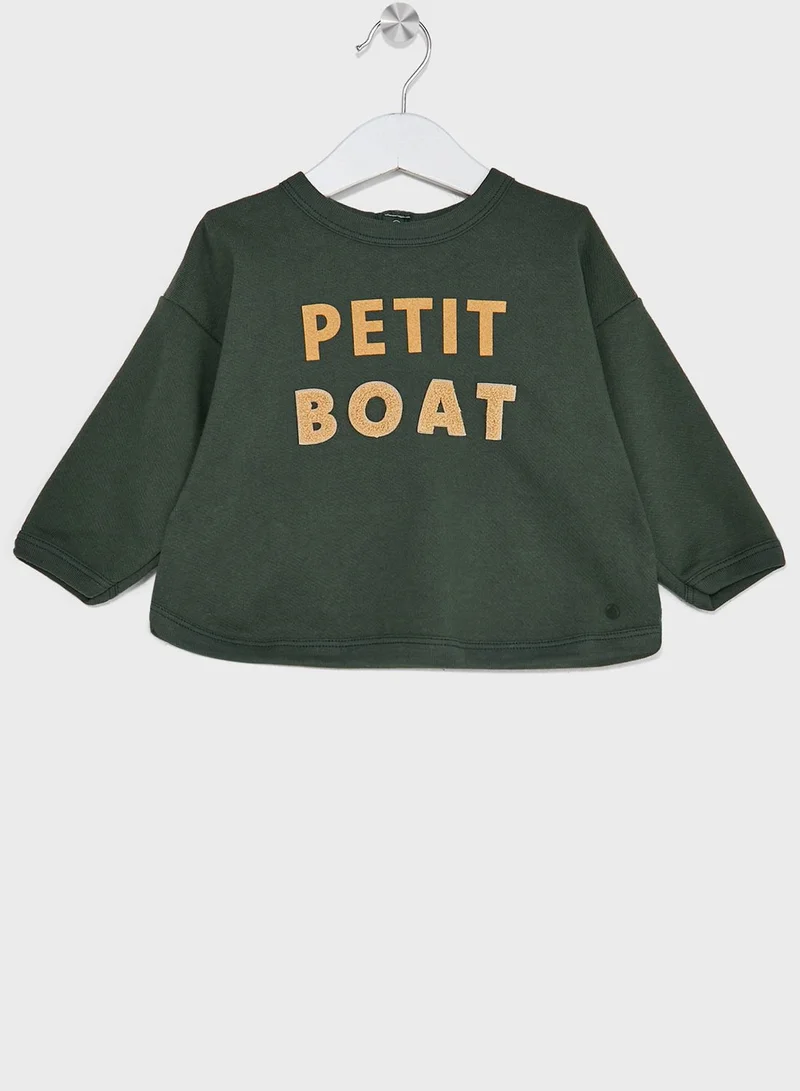 بيتي باتو Infant Text Print Sweatshirt
