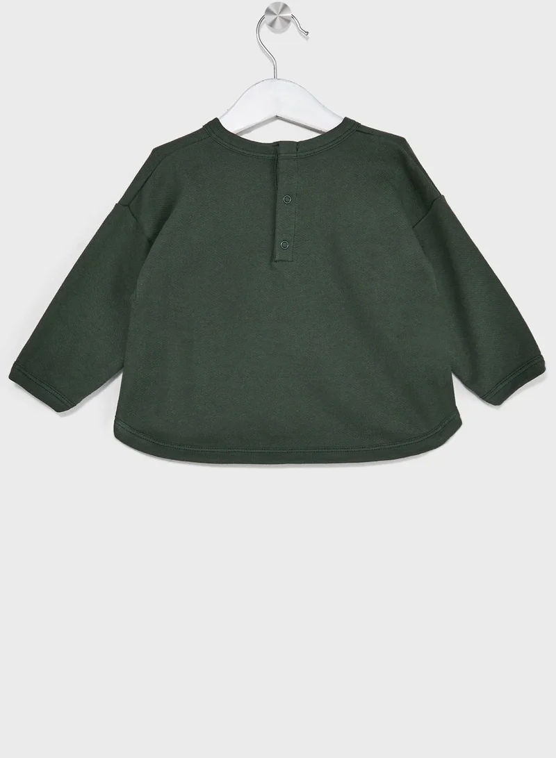بيتي باتو Infant Text Print Sweatshirt