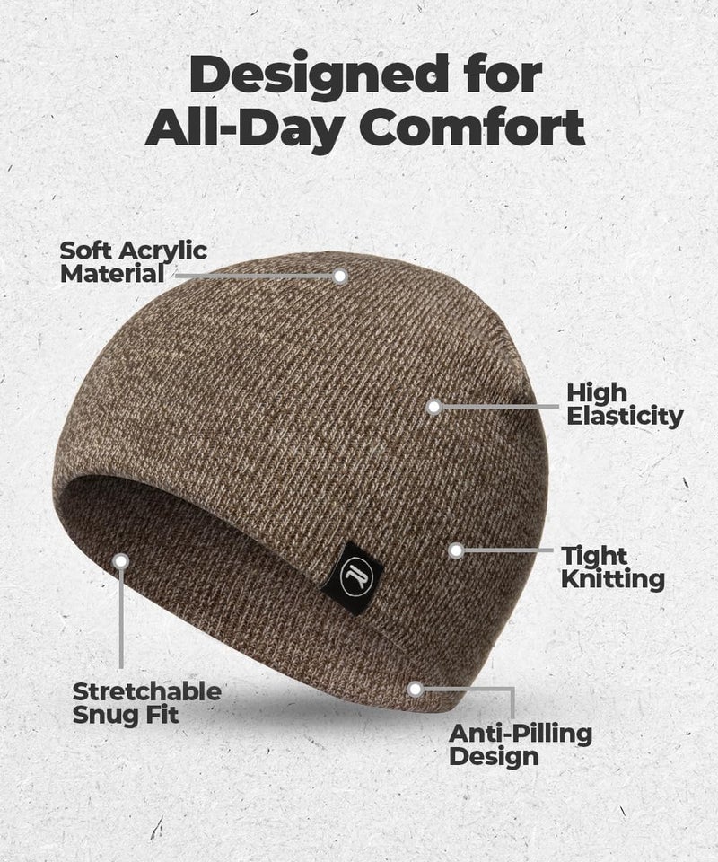 Revony Original Beanie Cap - Soft Knit Beanie Hat - Warm and Durable - Image 4