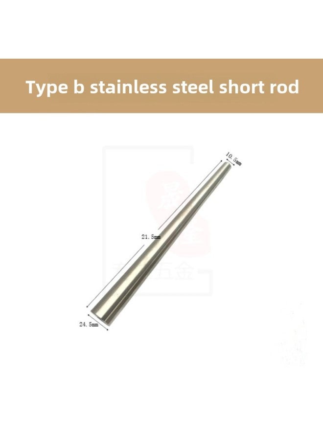 Ring Correction Stick Ring Rod Shaping Tool Iron Bar Stainless Steel Gold And Silver Earrings Jewelry Deformation Round-Model:B Stainless Steel Short Rod ]  - Image 1