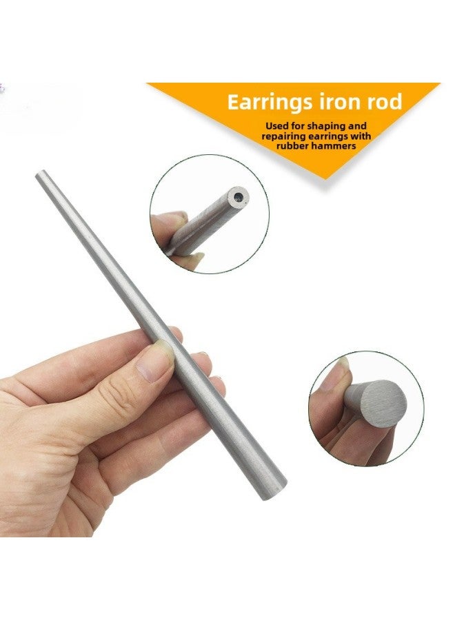 Ring Correction Stick Ring Rod Shaping Tool Iron Bar Stainless Steel Gold And Silver Earrings Jewelry Deformation Round-Model:B Stainless Steel Short Rod ]  - Image 4