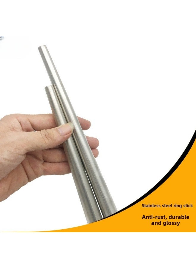 Ring Correction Stick Ring Rod Shaping Tool Iron Bar Stainless Steel Gold And Silver Earrings Jewelry Deformation Round-Model:B Stainless Steel Short Rod ]  - Image 3