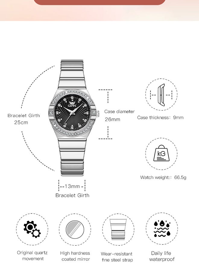 OPK Fashion Business Ladies Watch Waterproof Luminous Quartz Watch 6042 - Image 4