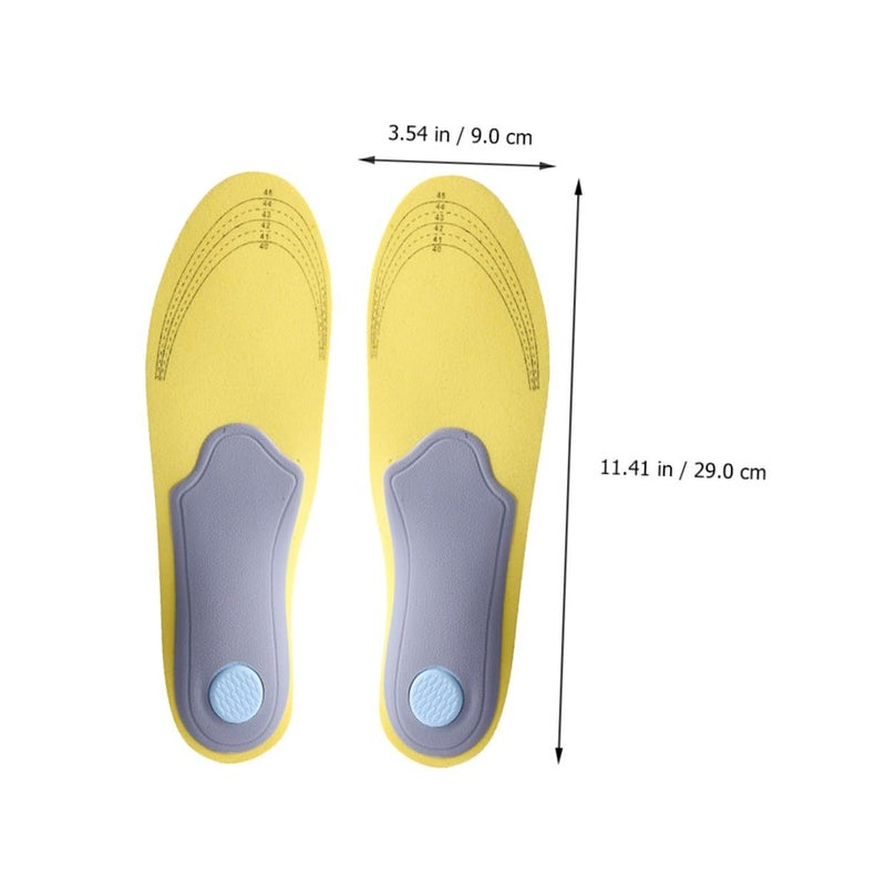 PartyKindom Breathable Shoe Insoles for Sweat Absorption Foot Support Men Sports Casual - Image 3