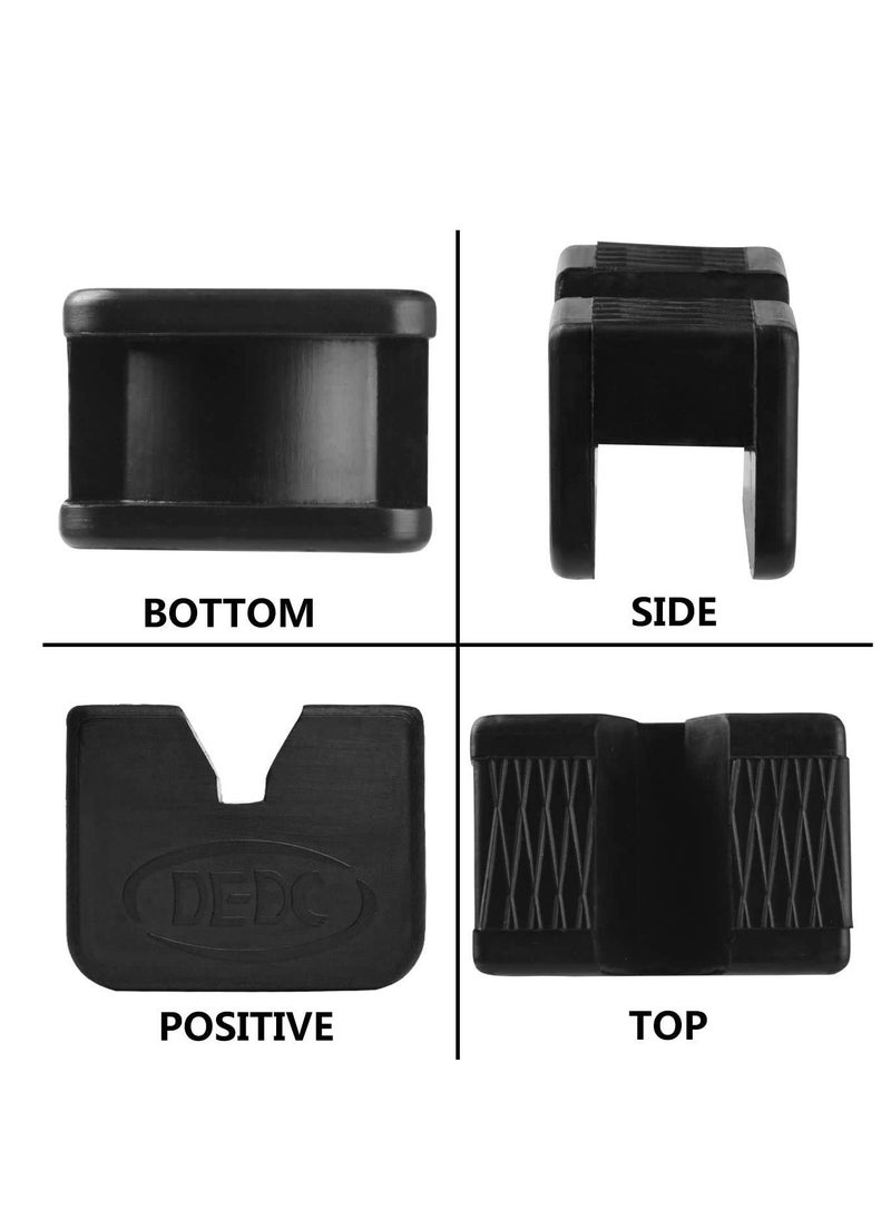 Excefore - 4 Packs Jack Stand Pad for Axle Stands, Floor Jack Pad Adapter, Pinch Welds Protector 2.4x1.7x1.7inch, for Lifting Car - Image 1