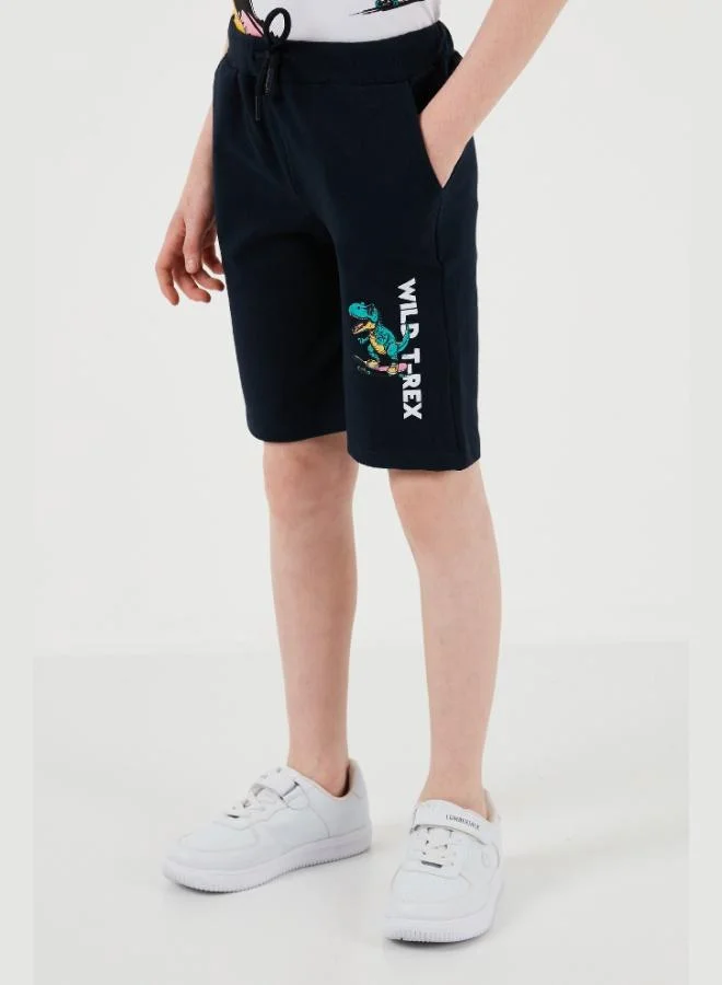 Lela  Lela Cotton Regular Fit Crew Neck Shorts Bottom-Top Set Boy SET 6212013 for Men | Best Price UAE