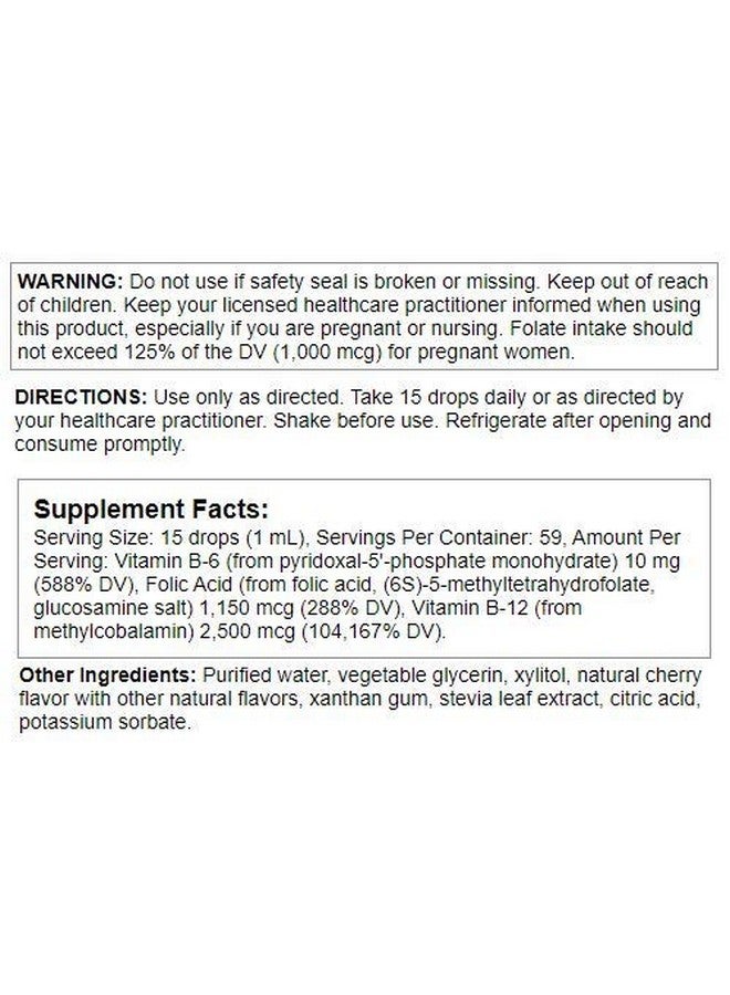 Nutra BioGenesis Methyl Factors B12 And Methyl Folate To Help Support Brain And Cardiovascular Health Berry Flavor 2 Ounce - Image 3