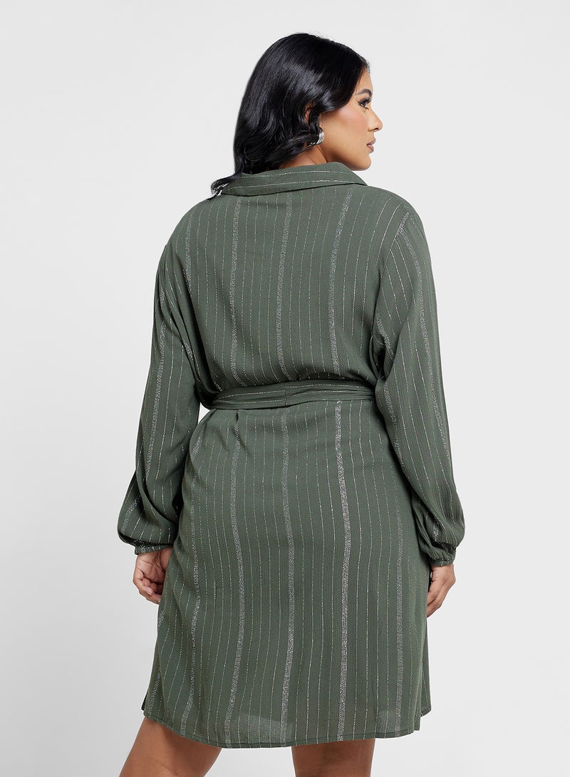 Only Carmakoma - Carrilo Tie Detailed Midi Dress - Image 1