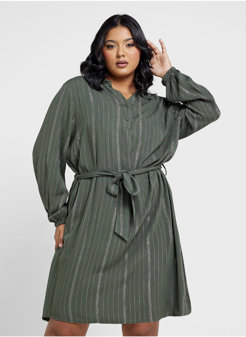 Only Carmakoma - Carrilo Tie Detailed Midi Dress - Image 1