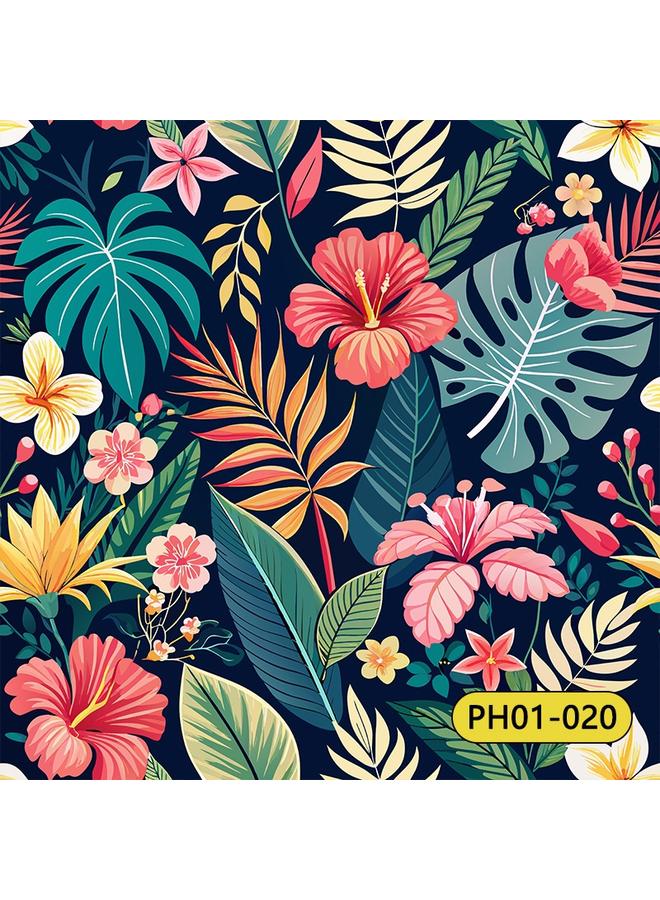 Bluejw Wallpaper Wall Stickers Plant Flower TV Background Wall Decoration High Sense Wallpaper Self-adhesive Flower Wallpaper - Image 1