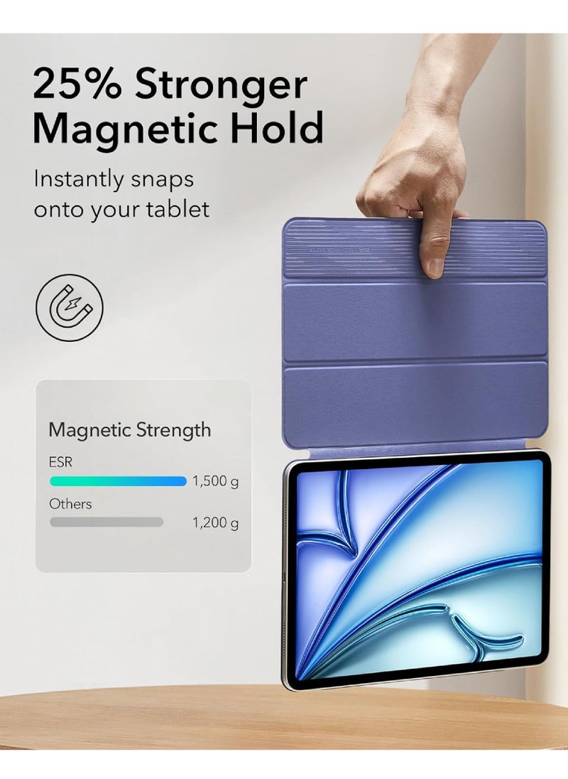 Rock Pow - Case For iPad Air 13 inch M3 2025/Air 13 inch M2 2024,iPad Air 13 Case with Pencil Holder,Powerful Magnetic Attachment, Slim Trifold Stand Case, Auto Wake/Sleep, Durable Protection For iPad Air 13 2025/ 2024 - Image 1