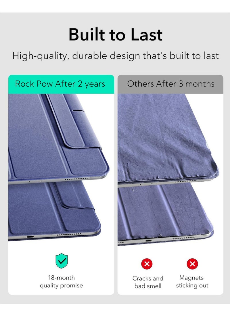 Rock Pow - Case For iPad Air 13 inch M3 2025/Air 13 inch M2 2024,iPad Air 13 Case with Pencil Holder,Powerful Magnetic Attachment, Slim Trifold Stand Case, Auto Wake/Sleep, Durable Protection For iPad Air 13 2025/ 2024 - Image 1