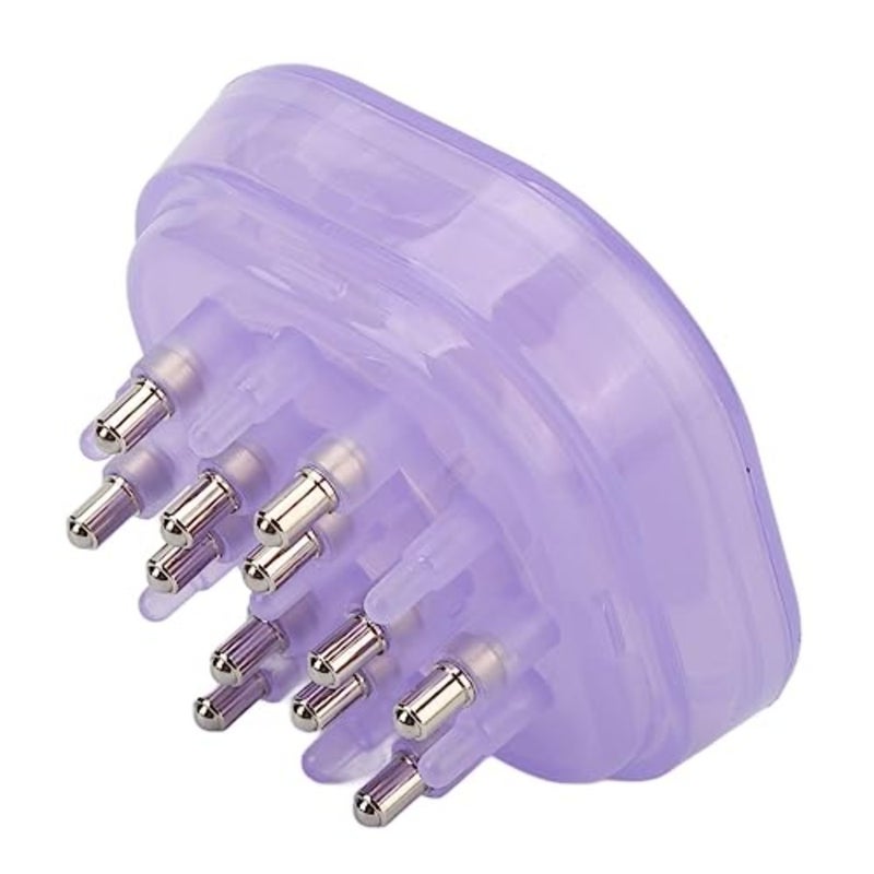 Hair Oil Applicator Scalp Massager, Scalp Oil Applicator 15ml Transparent Serum Dispenser with Comb Massage Function Scalp Care Solution for Home and Salon Purple - Image 2