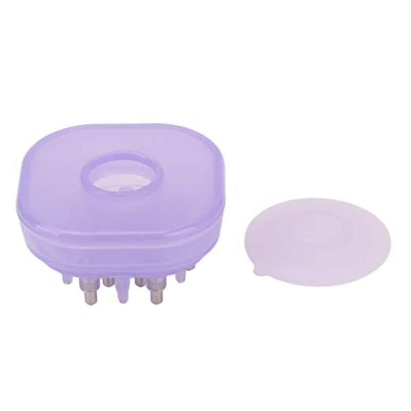Hair Oil Applicator Scalp Massager, Scalp Oil Applicator 15ml Transparent Serum Dispenser with Comb Massage Function Scalp Care Solution for Home and Salon Purple - Image 3