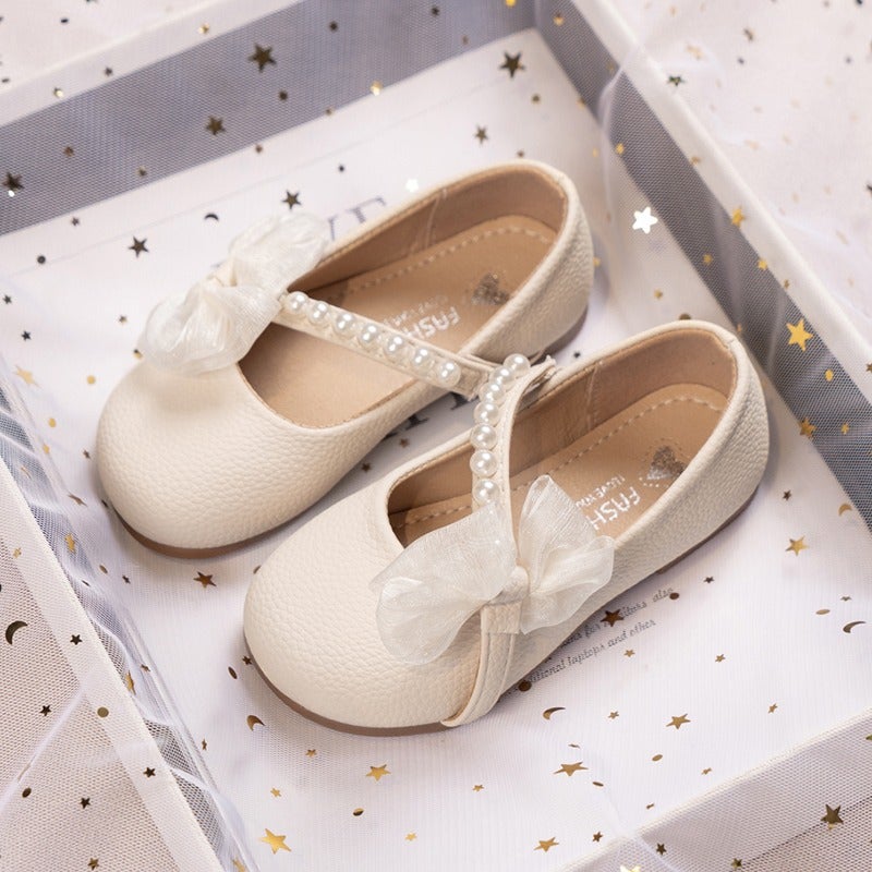 Girls'' Small Leather Shoes 2025 New Summer Girls'' Fashion British Princess Shoes Kidsren''s Performance Shoes Soft Sole Fashionable - Image 1