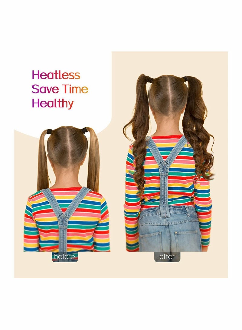 إسكدنيا Heatless Hair Curler For Long Curls - 61 Extra Curling Rod Headband, Velour No Heat Ribbon Kit You Can Sleep In Soft Cotton Overnight Women - Image 2