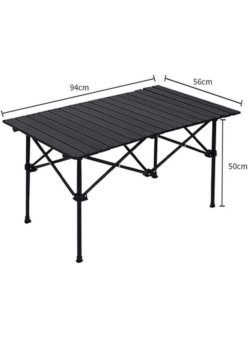 GT-Wheel 7 PCs Aluminum Folding Camping Table and Chairs Set with Carrying Bag for Outdoor - Image 2