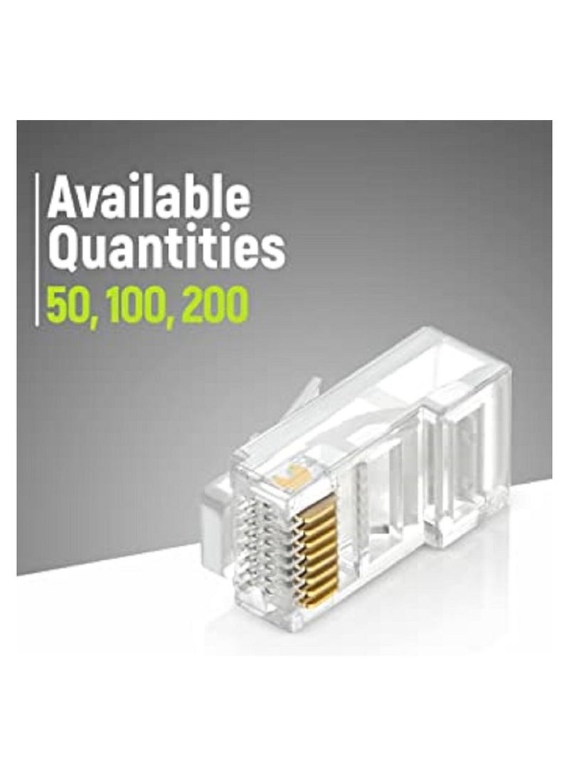 RJ45 Cat6 Pass Through Connectors - Pack of 100 | china - Image 5