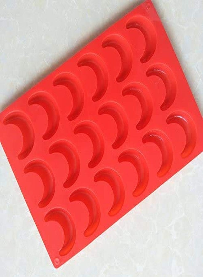 Longzang 18 Cavity Moon Silicone Mold for Cake Chocolate Ice Tray Panna Cotta Pudding Jelly Candy Baking mold - Image 3