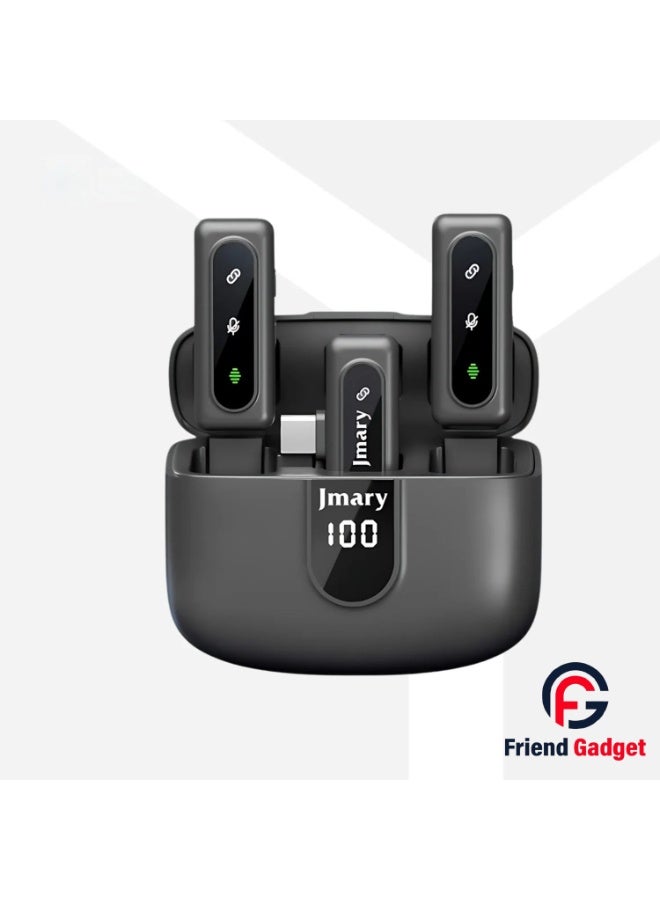 Jmary MW-17 2.4G Wireless Microphone for Mobile | Plug & Play Type-C Clip-On Mic for Vlogging, YouTube, Interviews, Live Streaming, Noise Reduction & Clear Recording – Android Compatible - Image 3