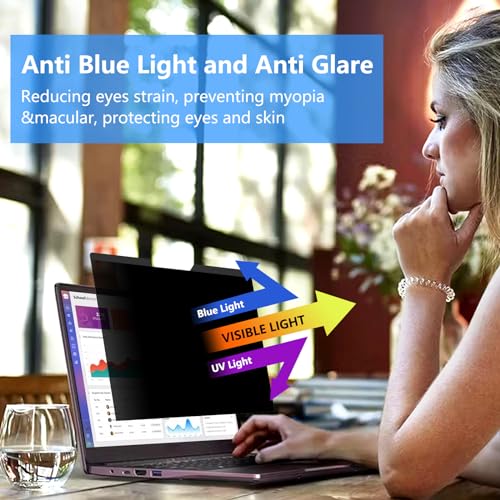 ZOEGAA Magnetic Laptop Privacy Screen 16 Inch, Compatible With HP Dell Acer Asus Lenovo, Removable 16:10 Laptop Screen Privacy Shield, Anti Spy, Anti Glare, Blue Ray Reduction - Image 5