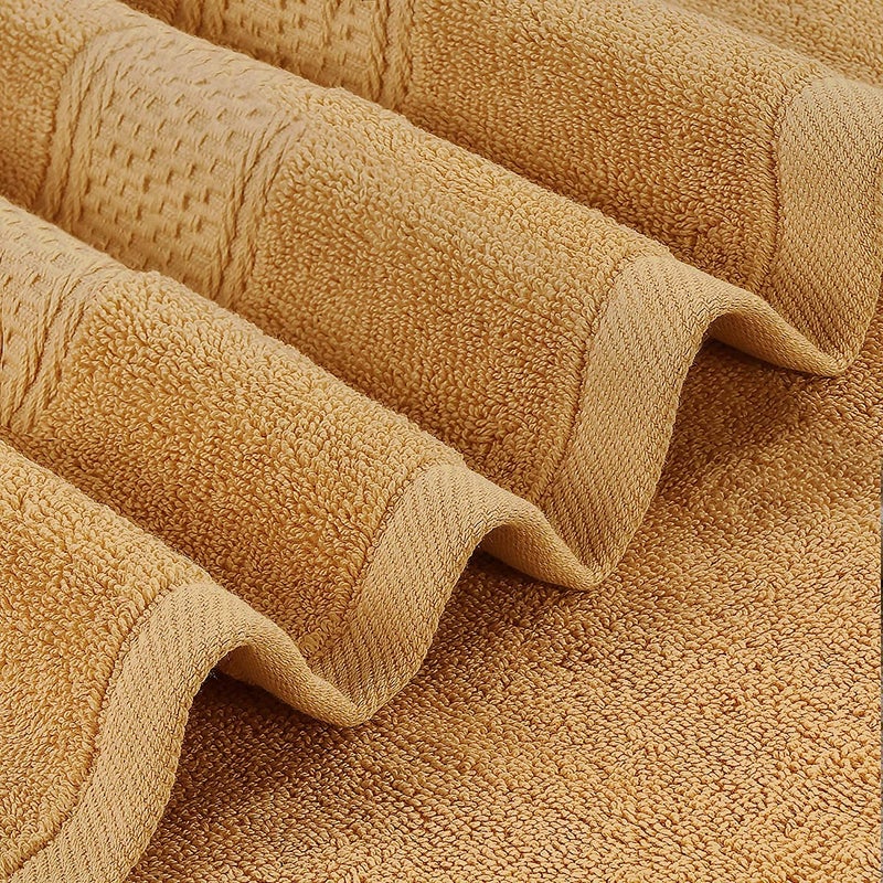 TIQH 650 GSM 100 Bamboo Soft Touch Absorbent Quick Dry Towel for Bath Beach Pool Travel Spa Shower 30x60 Inches Beige - Image 5