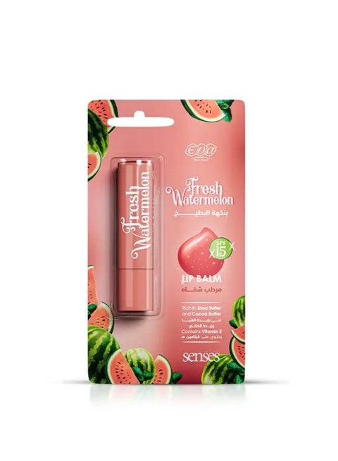 EVA SKIN CARE SENSES LIP BALM - FRESH WATERMELON 4 GM