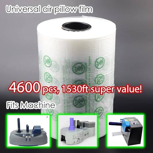 LDS Industry 4600 pcs 4"x8" 1530ft Air Pillow Bag Film for Air Pillow Bag Machine Cushion Bubble Air Pillows, Air Bag Bubble cushioning wrap - Image 3