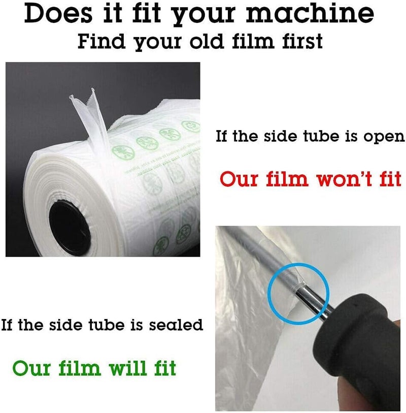 LDS Industry 4600 pcs 4"x8" 1530ft Air Pillow Bag Film for Air Pillow Bag Machine Cushion Bubble Air Pillows, Air Bag Bubble cushioning wrap - Image 5