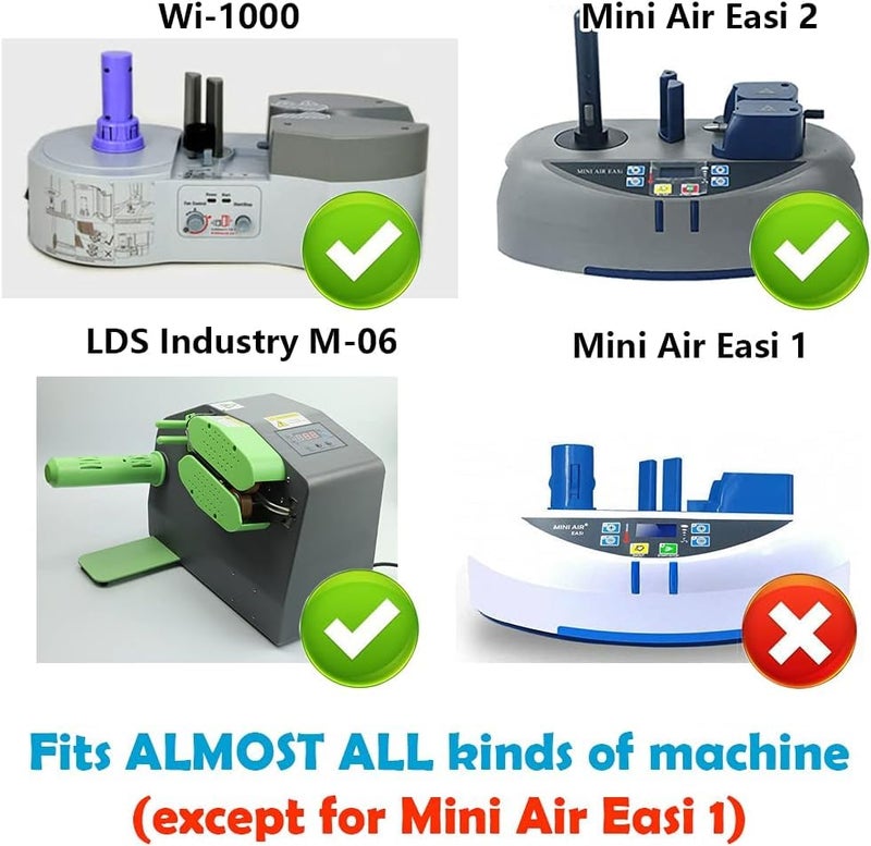 LDS Industry 4600 pcs 4"x8" 1530ft Air Pillow Bag Film for Air Pillow Bag Machine Cushion Bubble Air Pillows, Air Bag Bubble cushioning wrap - Image 2