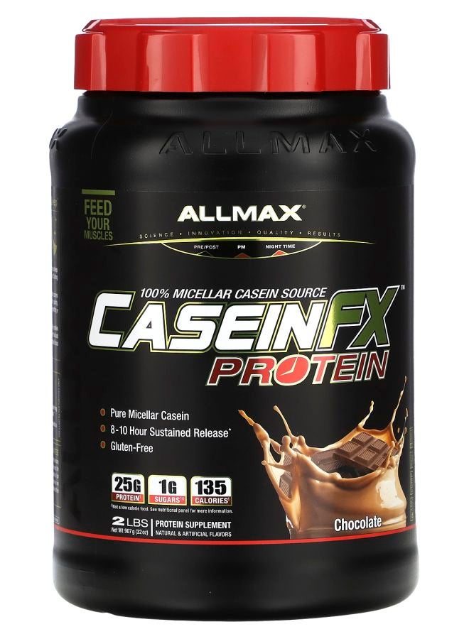 Allmax Casein-FX™ 100% Casein Micellar Protein Chocolate 2 lbs (907 g) - Image 1
