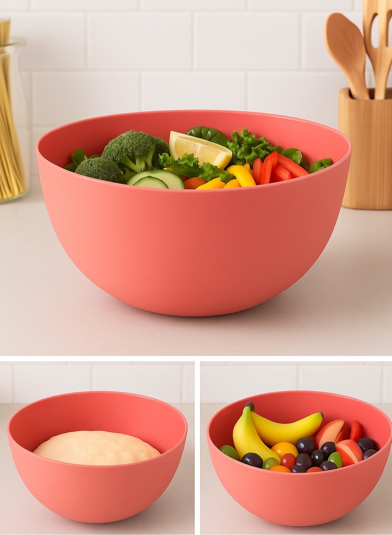 favilla Multi-purpose bowl – durable plastic – light watermelon color – code 617 - Image 1