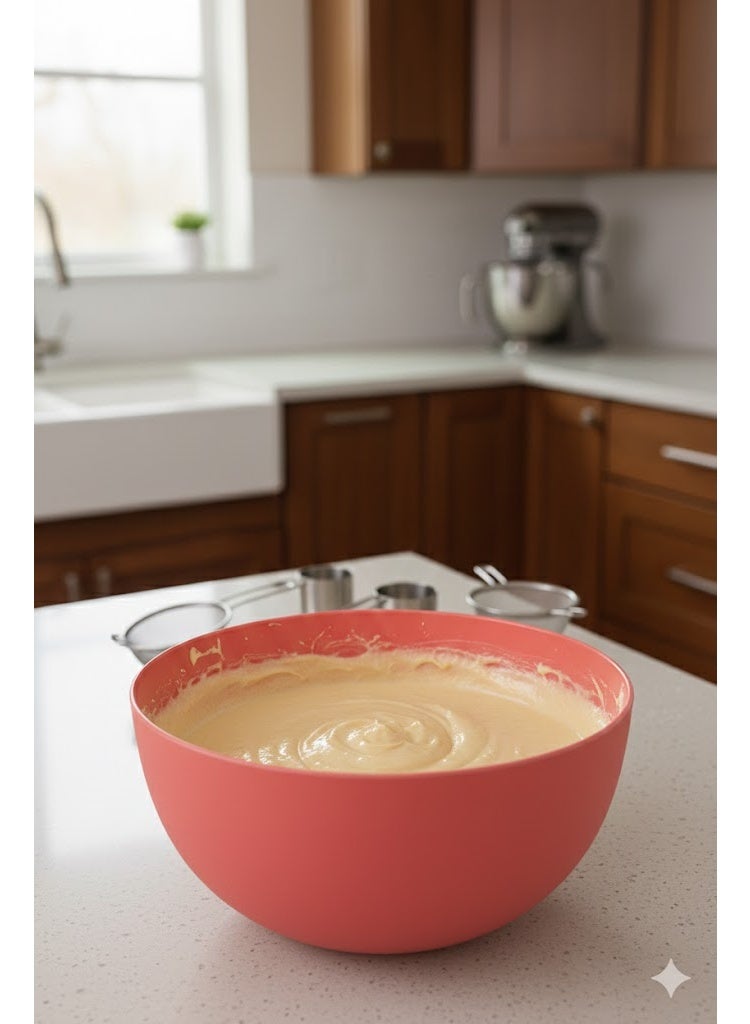 favilla Multi-purpose bowl – durable plastic – light watermelon color – code 617 - Image 5