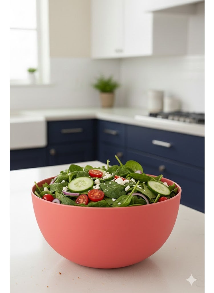 favilla Multi-purpose bowl – durable plastic – light watermelon color – code 617 - Image 4