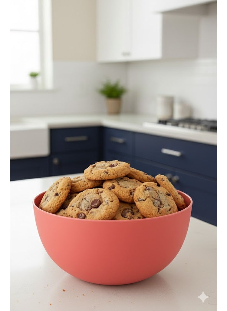 favilla Multi-purpose bowl – durable plastic – light watermelon color – code 617 - Image 3