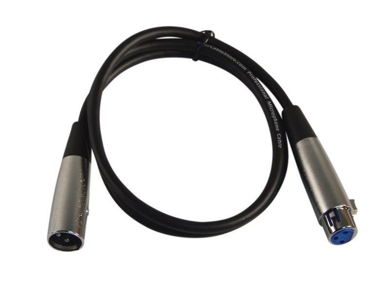 Your Cable Store XLR 3 Pin Male/Female Microphone Cable 28 AWG (3 Ft) - Image 4