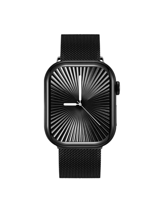 كينيث سكوت Unisex Mesh & Silicone Smart Watch KA10PROMX-BSBMB - 39.5 mm