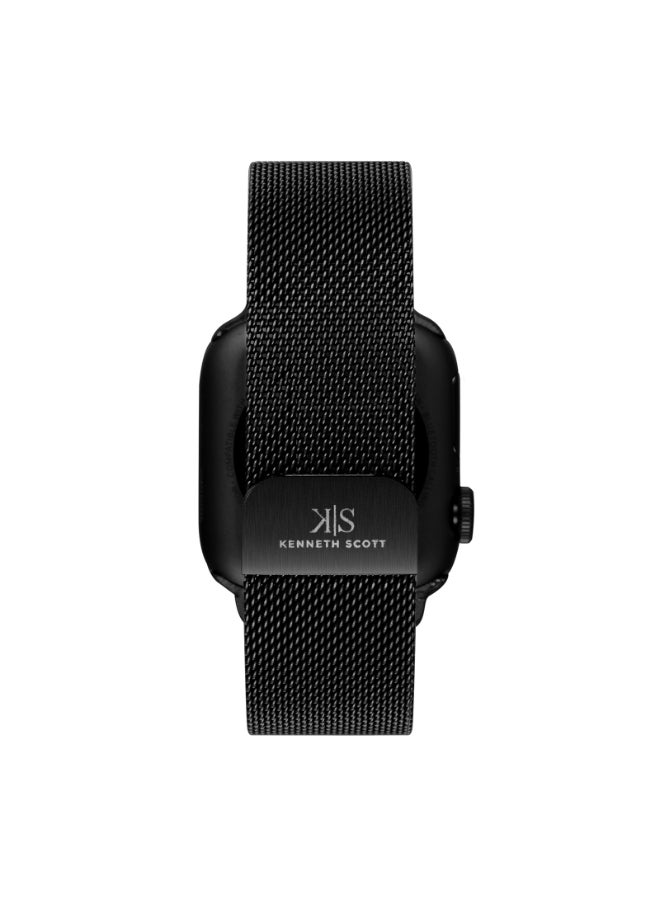 KENNETH SCOTT Unisex Mesh & Silicone Smart Watch KA10PROMX-BSBMB - 39.5 mm  - Image 4
