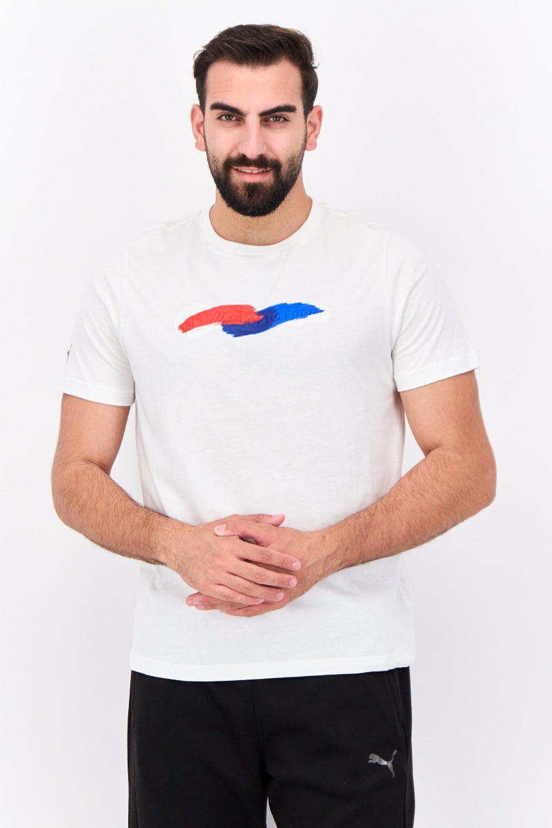 Puma x BMW Motorsport Men Sportswear Fit Short Sleeve Outdoor T-Shirt, White - Image 1