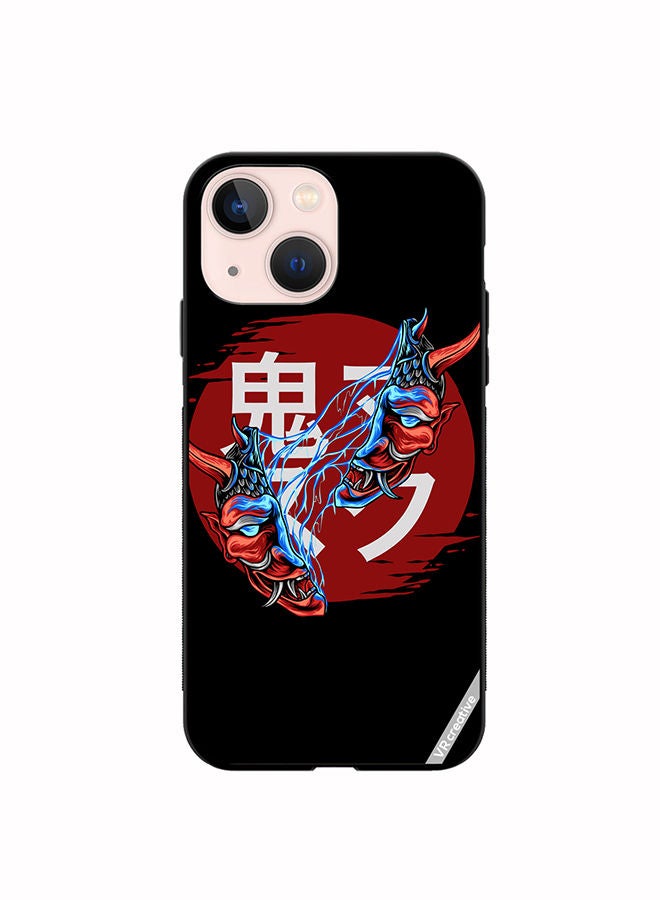 VR CREATIVE Protective Case Cover For Apple iPhone 13 mini Cracked Mask Design Multicolour - Image 1