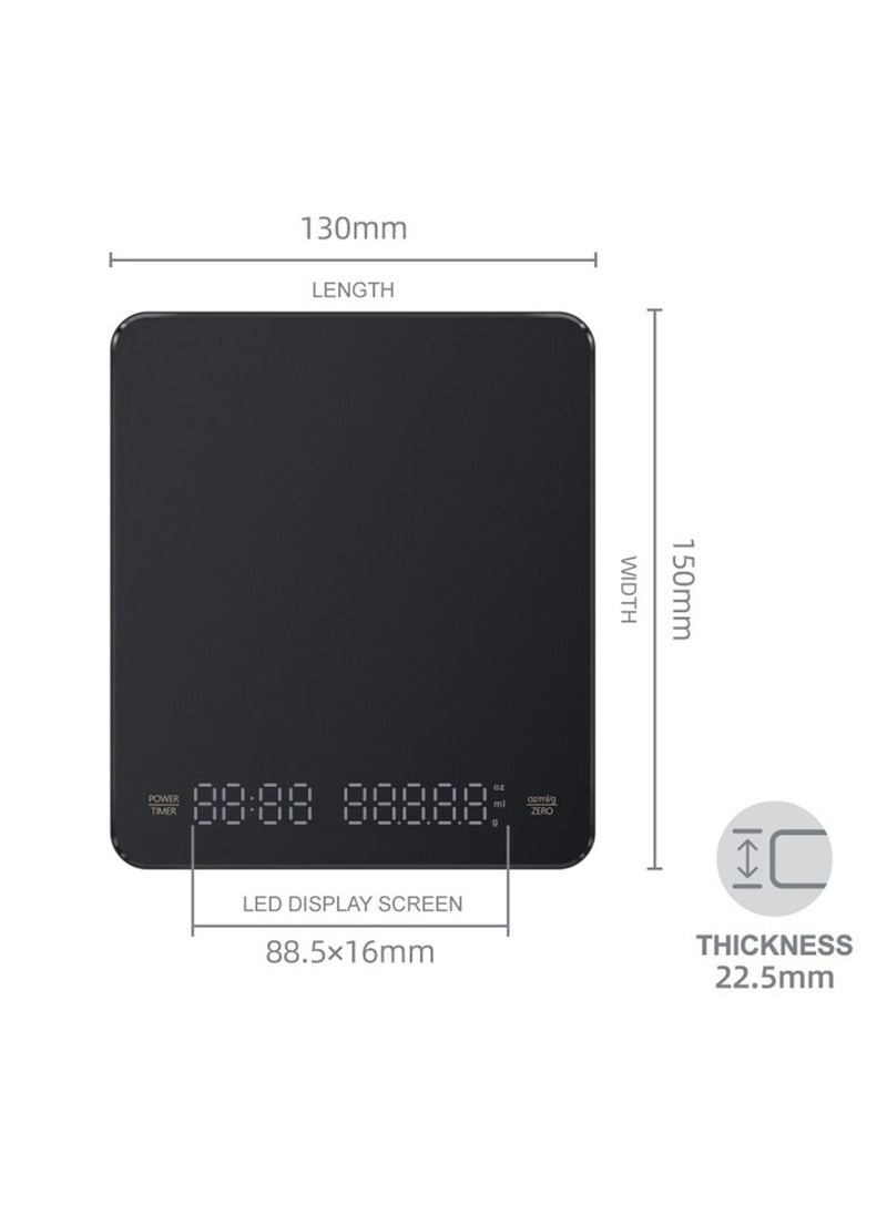 High Quality Coffee Scale with built-in USB rechargeable battery