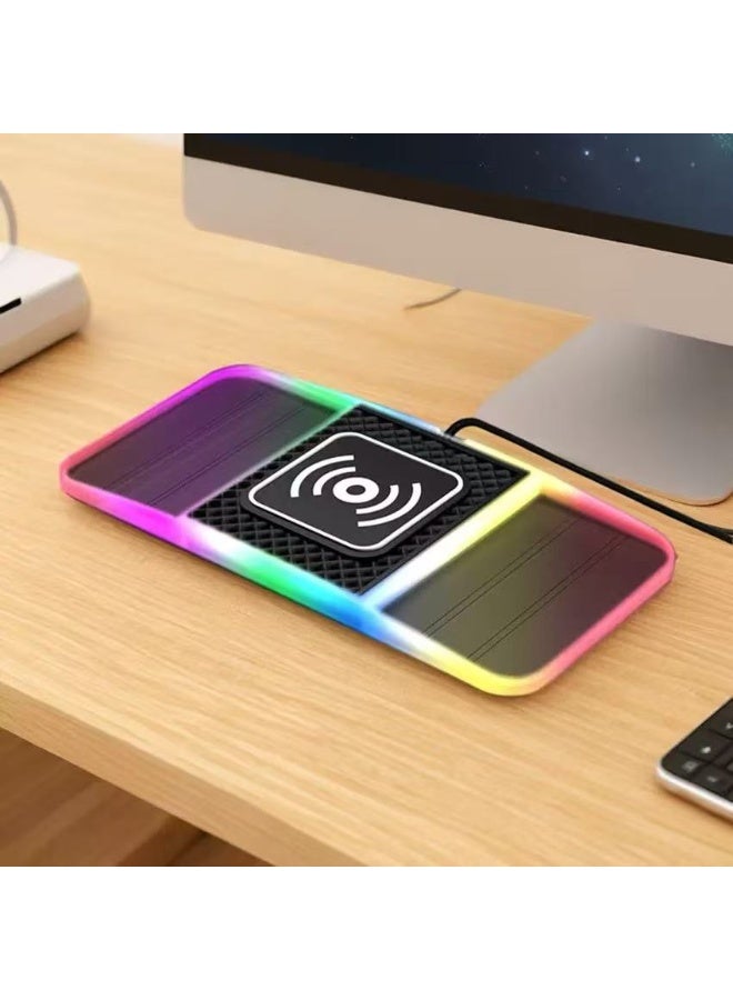 20W Car Wireless Charging Pad with Dual Slots - Fast Flash Charging, Anti-Slip Base, Top-Rated Car Modification Accessories - Image 5